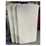 3 Folding Leg Plastic Banquet Tables 4ft