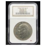 1976 Eisenhower Dollar, Ngc Ms65