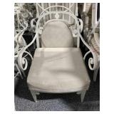 Metal Deep Seat Patio Armchair with cushions