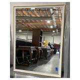 Approx. 4x5ft Gold/White Framed Wall mirror