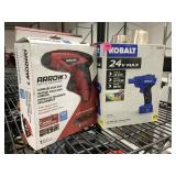 New Kobalt 24V Air Blower and Arrow Cordless Glue