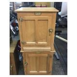 2 White Clad ice boxes, Approx 22x16x24in