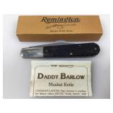 Vtg Remington Musket 1 Daddy Barlow Knife R1240