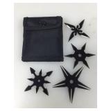 Set of 4 Throwing Star Knives