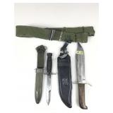 M-16 Bayonet with Sheath, Bowie Knife and more