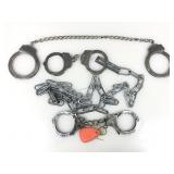Prisoner Shackles and Handcuffs Set w/Key