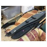 4-Soft rifles cases, one is leather