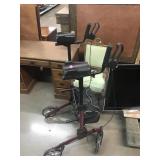 Upright walker with adjustable height