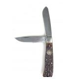 Vtg NKCA Camillus Trapper Knife #L0968 c. 1988