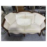 Vtg French Loveseat with Cushions - Good Cond.