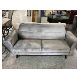 New Grey Futon Sofa - Back Come Off
