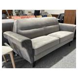 7ft New Grey Sofa Modern - Back Comes off