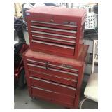 Craftsman rolling tool box with keys, approx 4ft