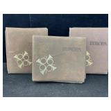 3 Europa Albums, First Day Cover Stamps