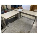 Corner Desk with Keyboard Tray - approx. 5x5ft