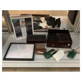 4 Embossers, jewelry storage, New shadow box and
