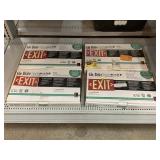 4 NIB GloBrite Exit signs