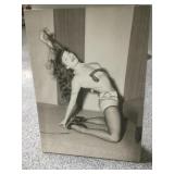 Betty Page pinup girl print on canvas. Some
