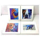 Signed numbered art prints. Dogs.