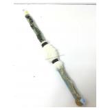 Crystal tipped ornate native style talking stick