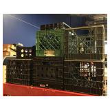 Assorted crates. Plastic