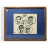 Team usa basketball framed picture