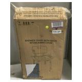 Adjustable Shower chair with back. In box.