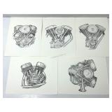 Sketch print marked Shelley 5/89
