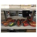 Assorted Clay Art. Kitchenware and more.