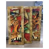 Assorted Wall Hanging Art. Each approx. 17x40