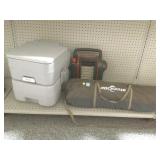 Compote port a toilet, portable heater and more.