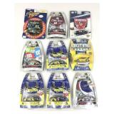 Asstd Nascar mini die-cast car w/hood sets & more