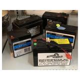 5 replacement batteries. Assorted