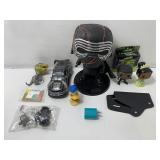Star Wars bobble head figure, rings and more.