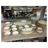 50pc Moritake China Teacups, Serving Plates &