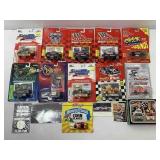 Die cast cars New on retail cards. Assorted