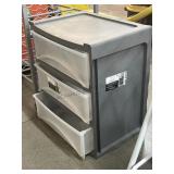 3 drawer plastic organizer