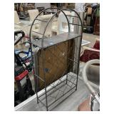 4ft tall Metal Wine Rack - holds 18 bottles