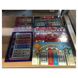 9 assorted slot glass. 777s, and more