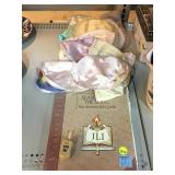 Assorted Kippahs & Jewish Student Textbook