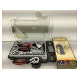 NIB Columbia multi function carabineer and more.