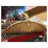 Oversized wicker basket. 44x20