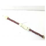 Crystal tipped ornate native style talking stick