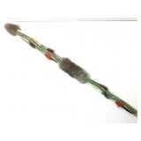 Crystal tipped ornate native style talking stick