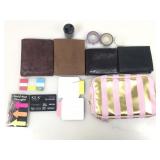 Assorted wallets and more