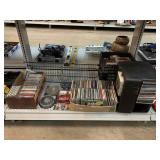 Large CD collection with stand, spinner shelf and
