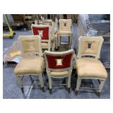 8 Bar Stool Chairs From High End Hotel - Cream