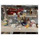Salt and pepper shakers, glassware and more.