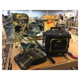 Childrenï¿½s folding character chairs, umbrella,