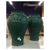 2 15in Ceramic Vases